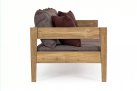 Sofa ogrodowa teak z drewna teak KOBO bizzotto bordowe poduszki