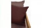 Sofa ogrodowa teak z drewna teak KOBO bizzotto bordowe poduszki