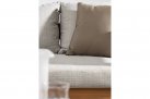 Sofa ogrodowa teaku z teak KOBO bizzotto beżowe poduszki