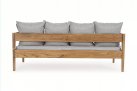 Sofa ogrodowa teaku z teak KOBO bizzotto beżowe poduszki