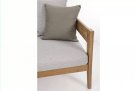 Sofa ogrodowa teaku z teak KOBO bizzotto beżowe poduszki