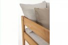 Fotel ogrodowy teak z drewna teak KOBO bizzotto beżowe poduszki