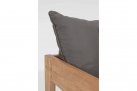 Fotel ogrodowy teak z drewna teak KOBO bizzotto ciemnoszare poduszki
