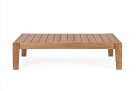 Stolik ogrodowy kawowy teak z drewna teak KOBO bizzotto ciemnoszare poduszki