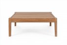 Stolik ogrodowy kawowy teak z drewna teak KOBO bizzotto ciemnoszare poduszki