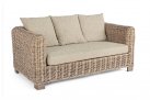 Beżowa sofa dwuosobowa rattanowe do patio FORTALEZALEZA bizzotto