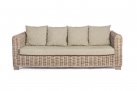Beżowa sofa trzyosobowa rattanowe do patio FORTALEZALEZA bizzotto