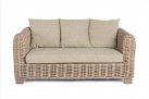 Beżowa sofa dwuosobowa rattanowe do patio FORTALEZALEZA bizzotto