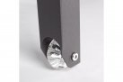 Antracytowy leżak ogrodowy na taras KONNOR bizzotto