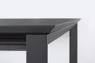 Aluminiowe ciemnoszare nowoczesne krzesło ogrodowe stołowe KONNOR bizzotto