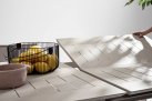 Beżowy rozkładany stół 200-300x110 aluminiowy ogrodowy KONNOR bizzotto