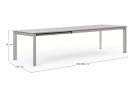 Beżowy rozkładany stół 200-300x110 aluminiowy ogrodowy KONNOR bizzotto