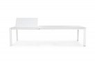 Biały rozkładany stół 200-300x110 aluminiowy ogrodowy KONNOR bizzotto