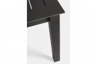 Ciemnoszary rozkładany stół 160-240x100 aluminiowy ogrodowy KONNOR bizzotto