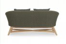Oliwkowy ekskluzywny komplet ogrodowy wypoczynkowy teak lina polipropylenowa COACHELLA bizzotto 