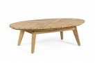 Stolik z drewna teak owalny
