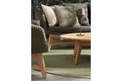 Oliwkowa nowoczesna sofa ogrodowa wypoczynkowa teak lina COACHELLA bizzotto 