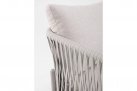 Beżowa szeroka sofa nowoczesna na taras aluminiowa FLOENCIA bizzotto