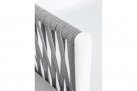 Biała szeroka sofa nowoczesna na taras aluminiowa FLOENCIA bizzotto
