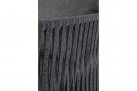 Antracytowa szeroka sofa nowoczesna na taras aluminiowa FLOENCIA bizzotto
