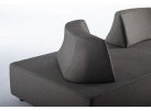 Ciemnoszara sofa nowoczesna na taras Olfein PIPER bizzotto
