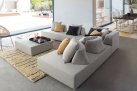 Szarobeżowa sofa nowoczesna na taras Olfein PIPER bizzotto