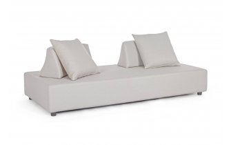 Szarobeżowa sofa nowoczesna na taras Olfein PIPER bizzotto