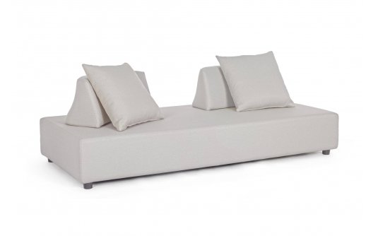 Szarobeżowa sofa nowoczesna na taras Olfein PIPER bizzotto