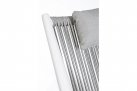 Biały fotel aluminiowy relaksacyjny ALOHA bizzotto