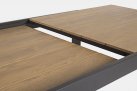 ciemnoszary stół ogrodowy aluminiowy rozkładany 203-248-293  blat kompozyt teak ELIAS bizzotto 