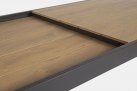 ciemnoszary stół ogrodowy aluminiowy rozkładany 203-248-293  blat kompozyt teak ELIAS bizzotto 