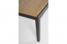 ciemnoszary stół ogrodowy aluminiowy rozkładany 203-248-293  blat kompozyt teak ELIAS bizzotto 
