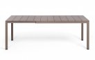 Beżowy aluminiowy rozkładany stół ogrodowy nardi RIO 210-280 cm