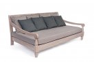 Sofa łóżko teakowe wypoczynkowe do ogrodu zimowego BALI bizzotto