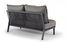 Narożnik na taras aluminiowy ciemnoszary PEP z poduszkami Olefin TierraOutdoor