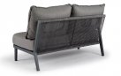 Narożnik na taras aluminiowy ciemnoszary PEP z poduszkami Olefin TierraOutdoor