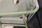 Narożnik na taras aluminiowy oliwkowy PEP z poduszkami Olefin TierraOutdoor