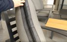 Wysoki aluminiowy narożnik ogrodowy na taras ciemnoszary VALENCIA 