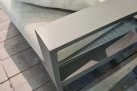 Meble ogrodowe aluminiowe z sofą 3-osobową VALENCIA grafitowy z szarymi poduszkami