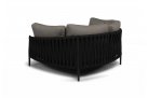Sofa łóżko ogrodowe czarne nowoczesne CADOZO