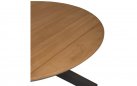 Okrągły stół aluminiowo-teakowy 120 cm ORBITAL