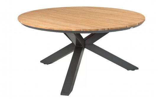 Okrągły stół aluminiowo-teakowy 120 cm ORBITAL Okrągły stół aluminiowo-teakowy 120 cm ORBITAL