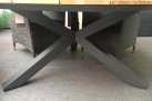 Okrągły stół aluminiowo-teakowy 150 cm OMNIGO