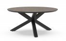 Stół okrągły OMNIGO d150 aluminiowe nogi antracyt / blat HPL DARK BASALT