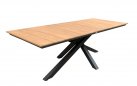 Stół ogrodowy aluminium teak antracyt 180x100 cm ORION
