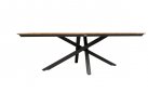Stół ogrodowy aluminium teak antracyt 180x100 cm ORION