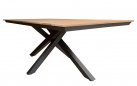 Stół ogrodowy aluminium teak antracyt 180x100 cm ORION