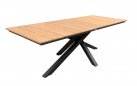 Stół ogrodowy aluminium teak antracyt 220x 100 cm ORION