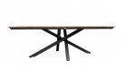 Stół ogrodowy aluminium teak antracyt 220x 100 cm ORION