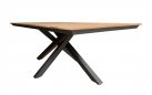 Stół ogrodowy aluminium teak antracyt 220x 100 cm ORION